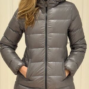 Girls size 12, Moncler down long winter jacket